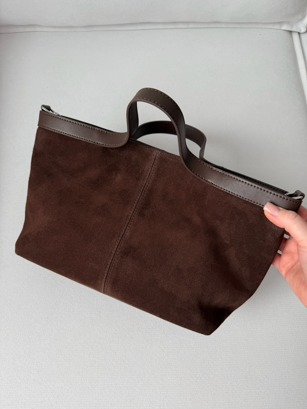 Сумка из натуральной замши