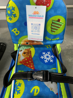 Снегокат «Twiny1+» Принт сиденья: с пушистыми зверями (лимонный каркас) (арт. TW1+/ПЗ)