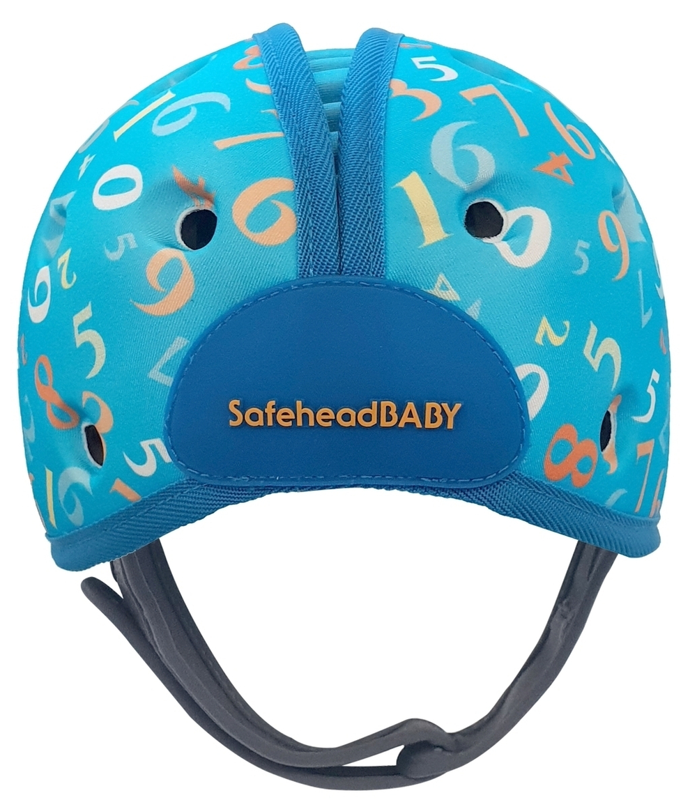 Мягкая шапка-шлем для защиты головы SafeheadBABY. Числа