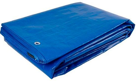 Тент полиэтиленовый, ламинированный с люверсами 4х5м (12 шт)