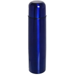 Термос с металлической колбой 1000 мл «Серп и молот» синий