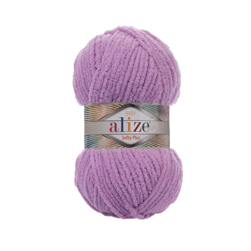 Софти плюс (Softy plus) пряжа Alize 100%микрополиэстер 5х100г/120м 47 сиреневый