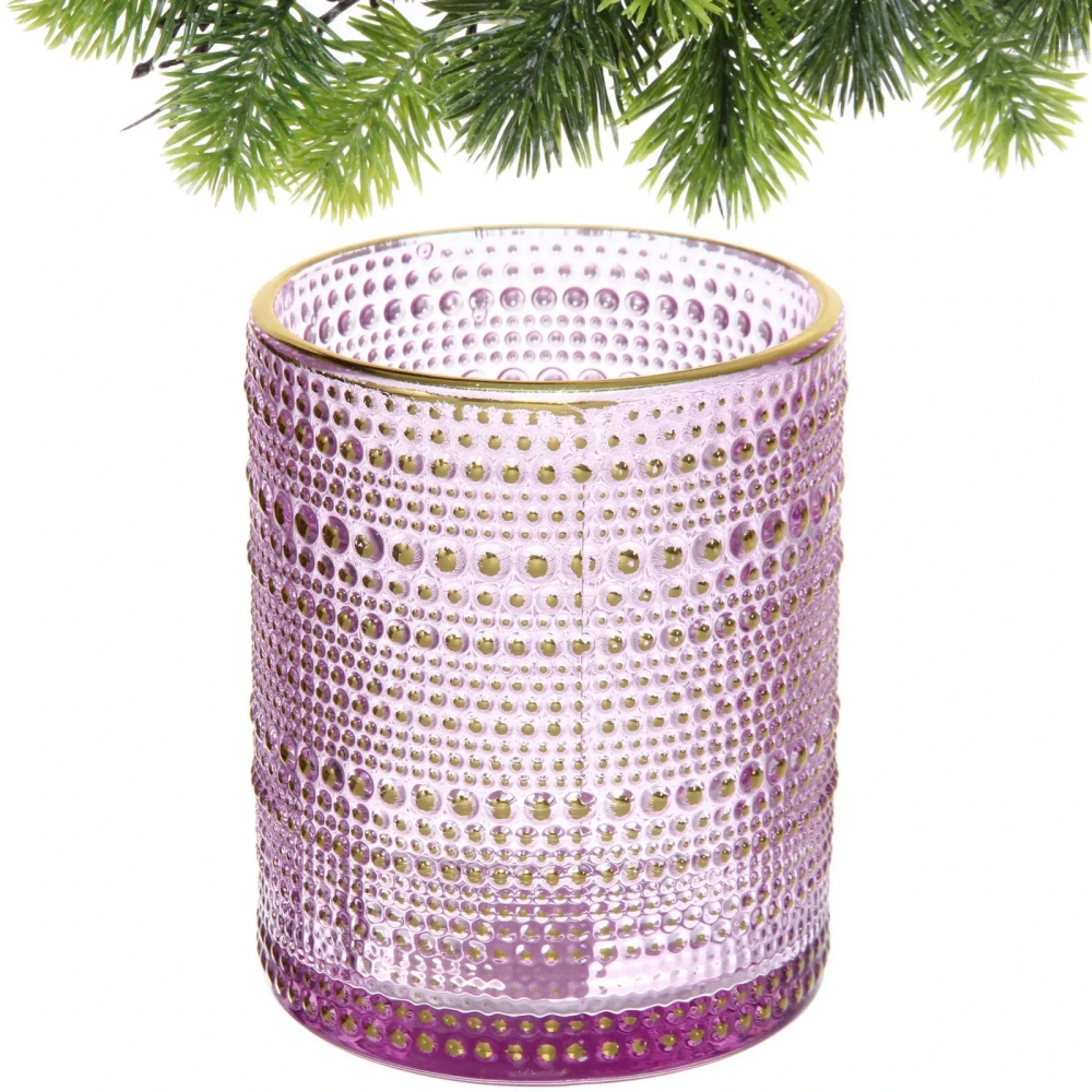 Подсвечник «Хрустальный блеск» 10*12,5 см, Лаванда