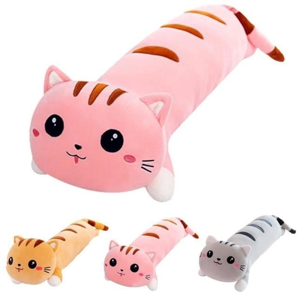 Мягкая игрушка, подушка - обнимашка "Кот батон, Кот валик" 50/ 70/ 90/ 110/ 130см