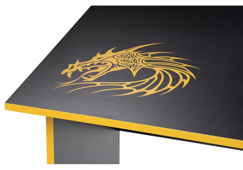 Письменный стол Эрмтрауд 110х60х75 черный / желтый