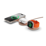 Складная зарядная станция MagSafe Satechi OntheGo Charger для iPhone, Apple Watch и AirPods (Qi2) Беспроводная зарядка: Qi 15 Вт, Qi 5 Вт, магнитное крепление для быстрой зарядки Apple Watch (Qi 5 Вт). Проводная зарядка: нет. Сертификации MFi и Qi2. Есть