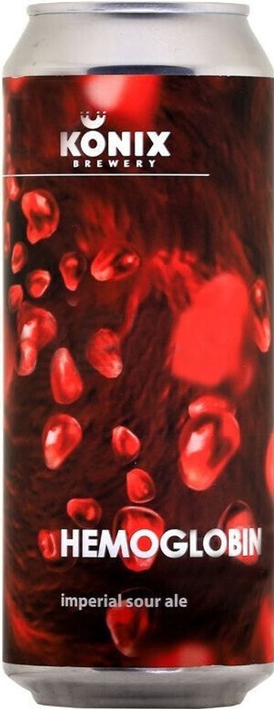 Пиво Коникс Гемоглобин / Konix Hemoglobin 0.5л - 6шт