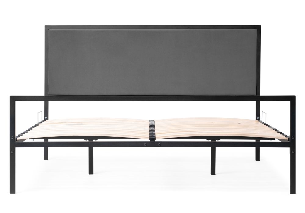 Двуспальная кровать Эгерт 160х200 черный / antracite