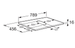 Столешница Roca The Gap 80 ВЛДСП, орех A857419517
