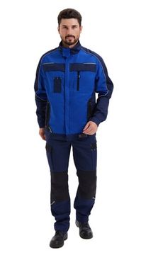 Костюм "Коста" куртка+брюки, цв. синий/васильковый/черный (тк.Tomboy)