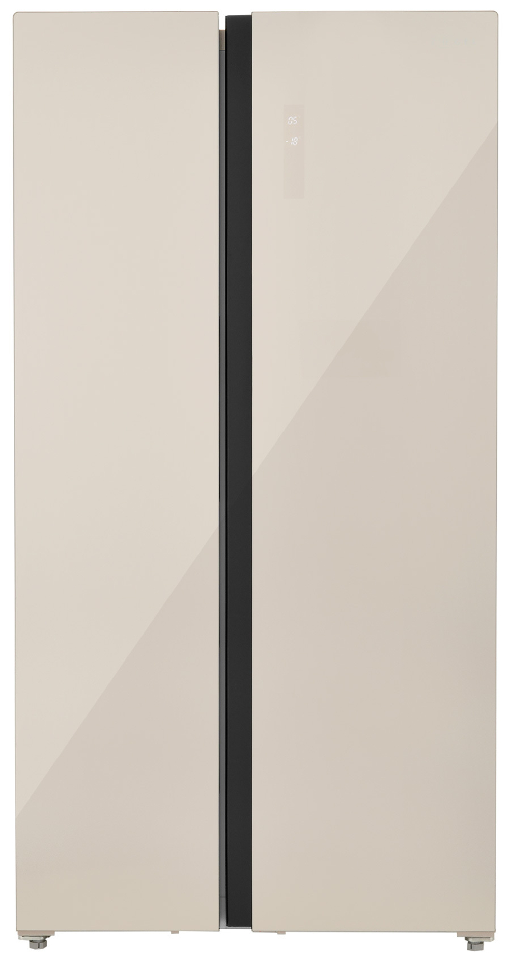 Холодильник Side-by-Side Zugel ZRSS630C, бежевое стекло фото 