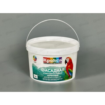 Краска в/э Крокса КР-57 акриловая фасадная 3л