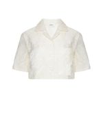 Popcorn cropped shirt