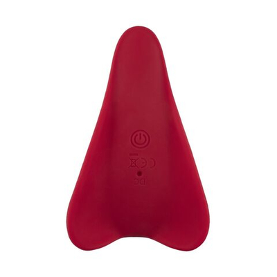 Малиновая силиконовая вибровкладка в трусики (Цвет: красный)