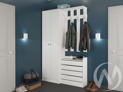 Прихожая "Ямайка" (белый) Комплектация 2