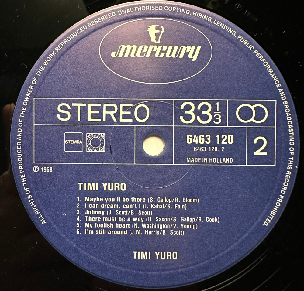 Timi Yuro - Timi Yuro (Голландия)