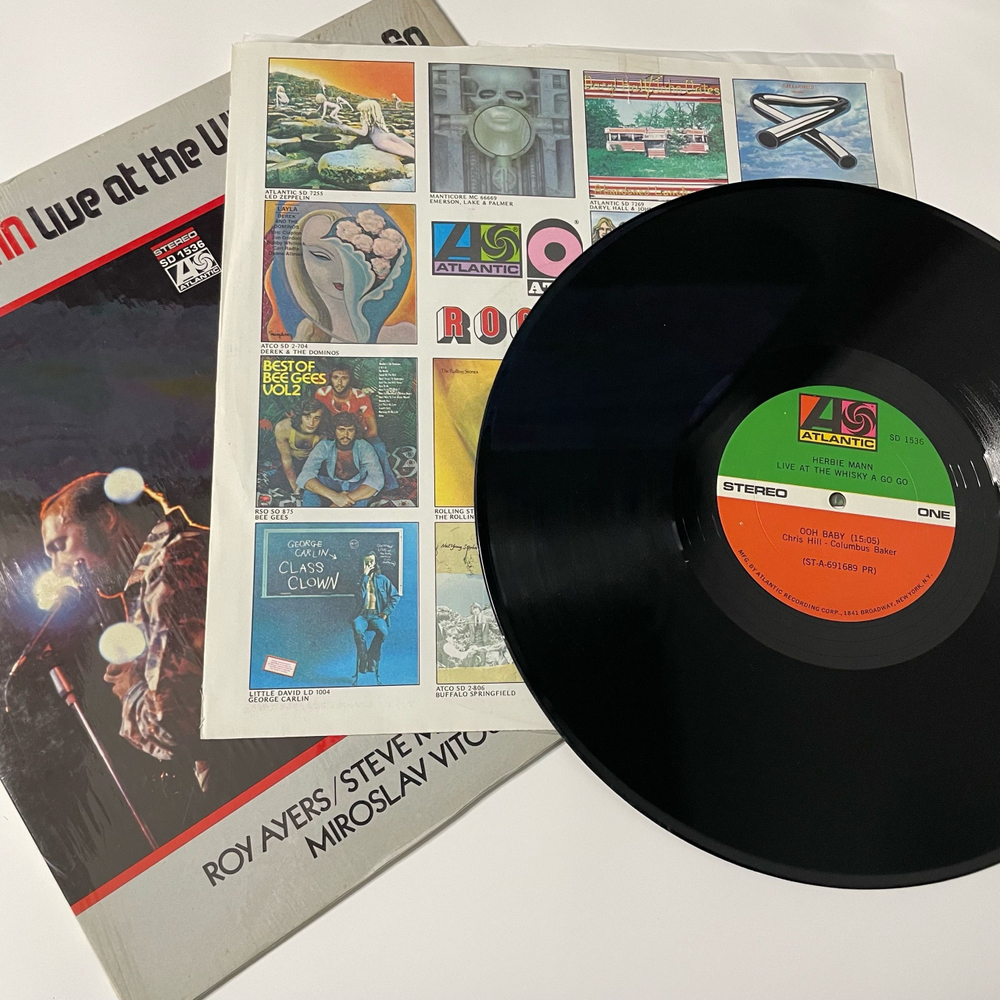 Винтажная виниловая пластинка LP Herbie Mann, Live At The Whisky A Go Go (США 1969)