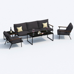 Диван трехместный Ideal Patio ФЕСТА антрацит