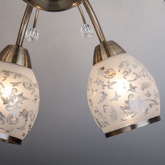 30026/8 / потолочный светильник /   античная бронза