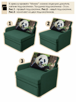 Кресло-кровать "Миник" 70 см, купон Панда