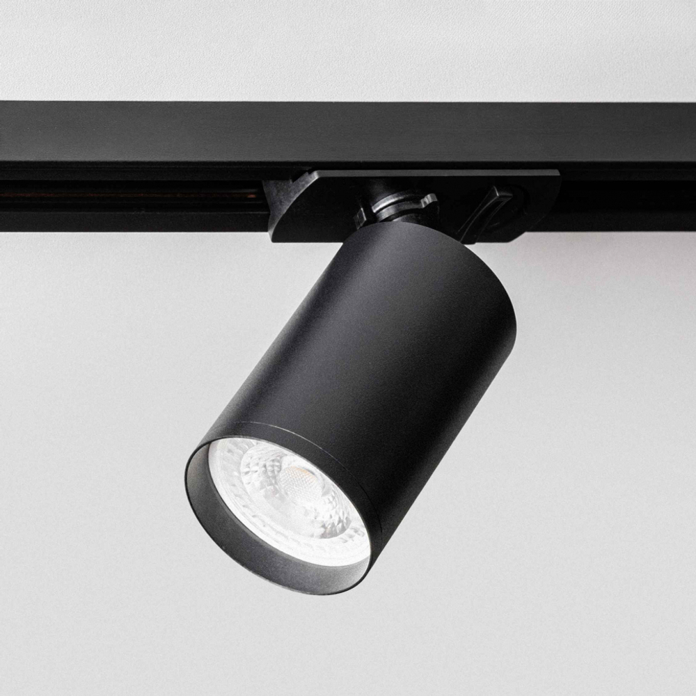 Однофазный трековый светильник под лампу GU10 MKL-1-GU10-B Черный