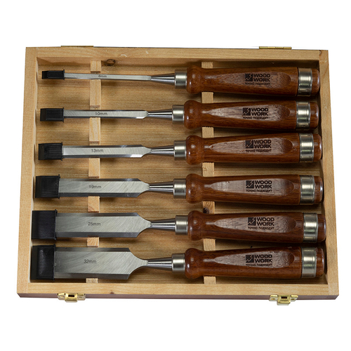 Набор стамесок 6, 10, 13, 19, 25, 32 мм Woodwork PTS-600