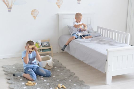 Кровать подростковая Ellipse Wood Белая