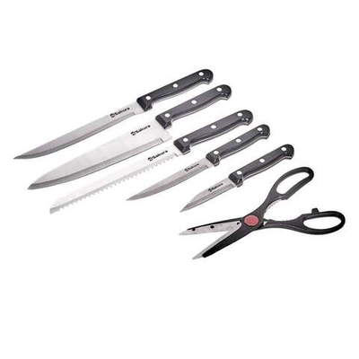 Набор ножей 7 предметов на подставке, SA-KN01SP