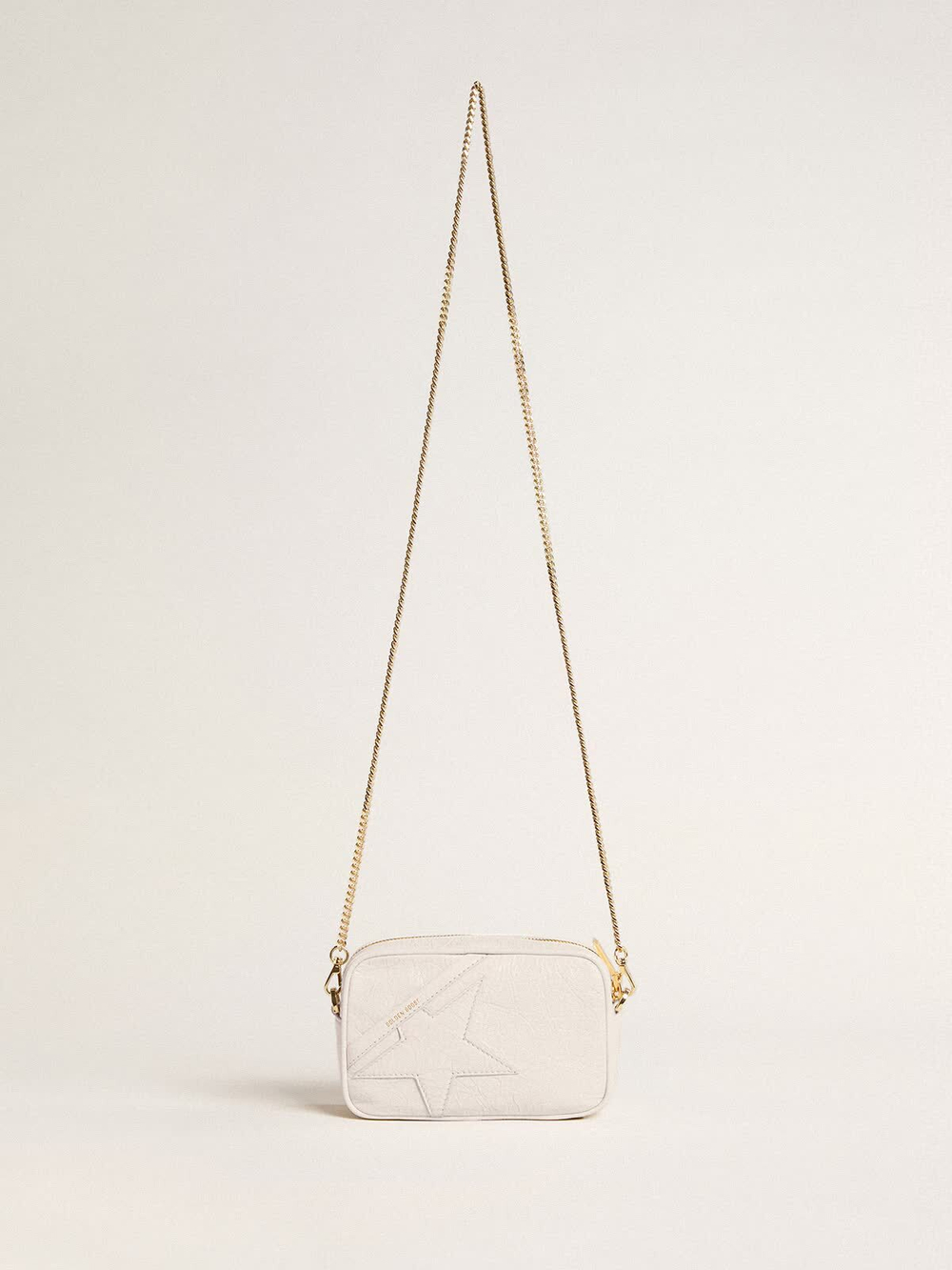 Mini Star Bag in butter-white leather with tone-on-tone star