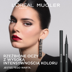 L’Oreal Paris x Mugler - Точный водостойкий маркер для глаз оттенок Black, 1 ml