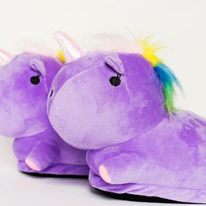 Тапки Rainbow Unicorn Purple