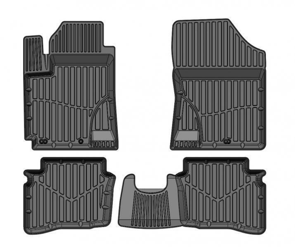 Коврики резиновые Kia Rio 11-17 комплект 4 шт. STRK
