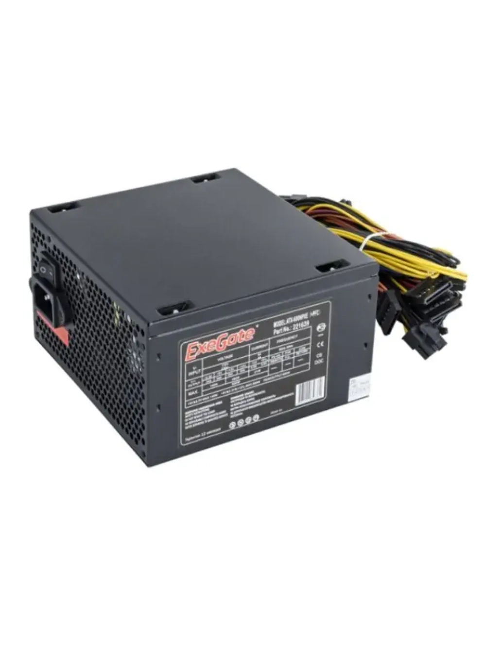 Блок питания 600NPXE 600W EX221639RUS BLACK ATX 24-пин