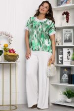 Блуза Лаванда (зеленая) Б13865-1М LT Collection