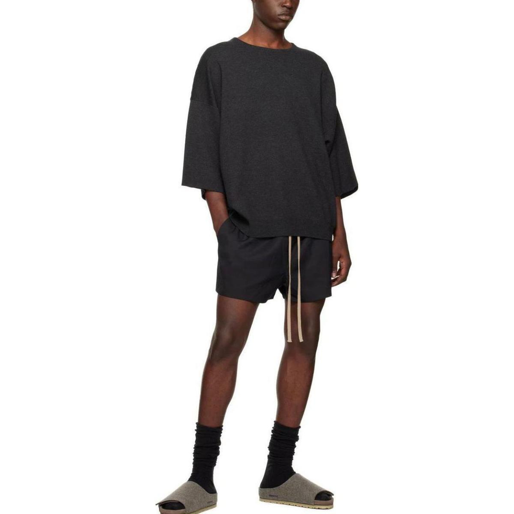 Шорты Fear of God SS23 Eternal Nylon- and wool-blend twill shorts Black, FOG-SS23-758
