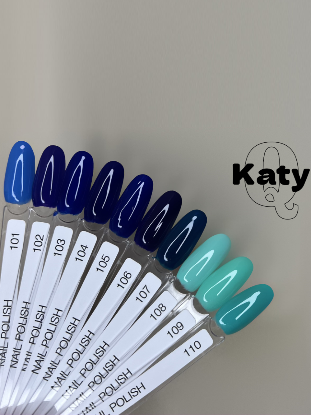Katy Q Лак для ногтей без лампы №110 Бирюзовый