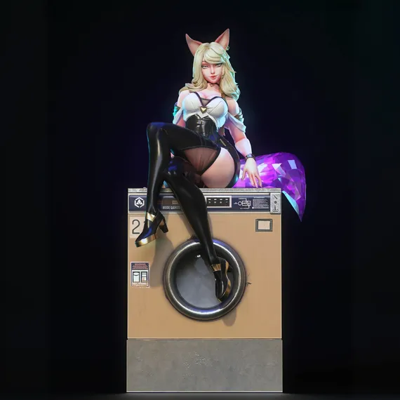 Ahri on laundry - K/DA