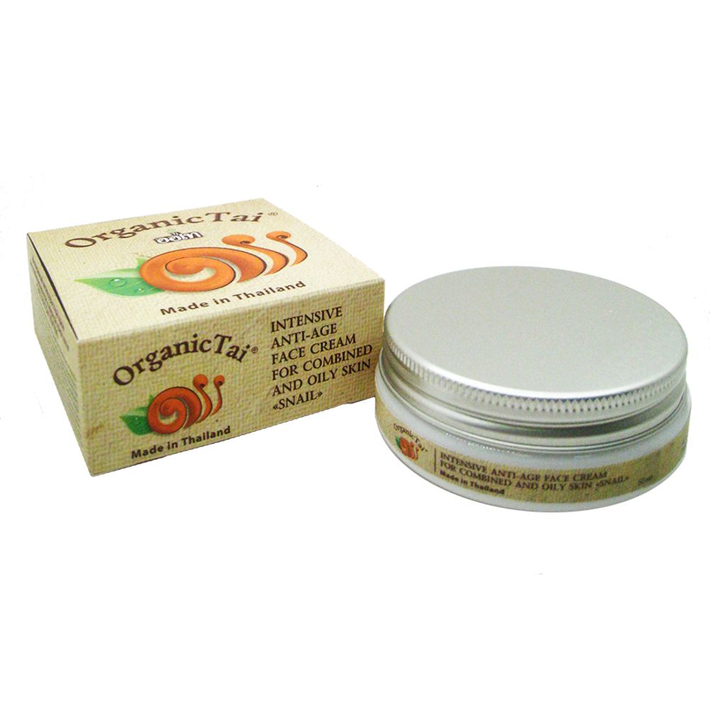 Крем Organic Tai Антивозрастной для жирной и комбинированной кожи с муцином улитки 50 мл