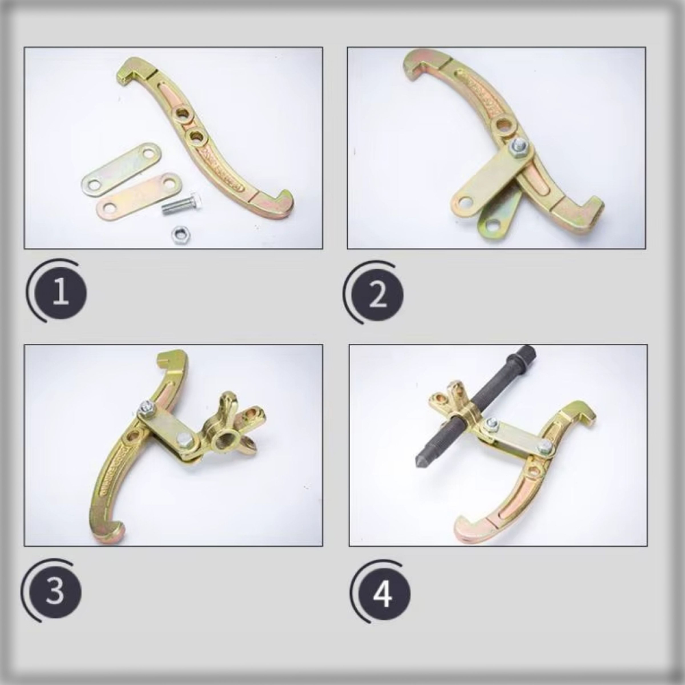 Съемник подшипников универсальный 2-3 х лапый шарнирный 3", 75 мм. двухсторонний для шкивов, шестерен, ступиц