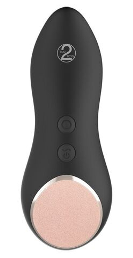 Черный клиторальный вибратор Cupa Touch с подогревом