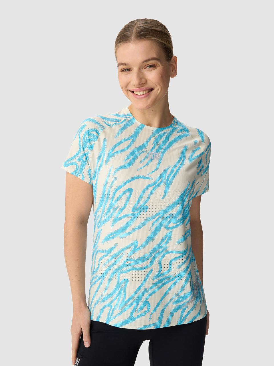 Футболка женская GRI Старт молочно-голубая