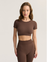 Бесшовные велосипедки с высокой посадкой