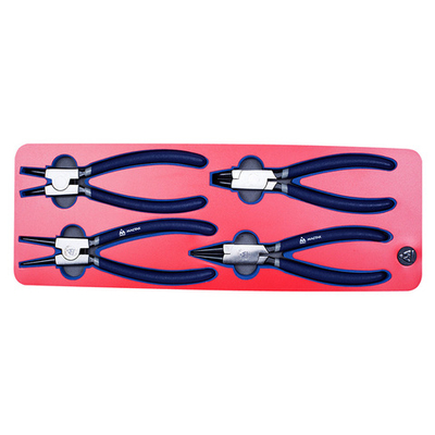 МАСТАК (5-3304) Набор съемников стопорных колец, ложемент, 4 предмета