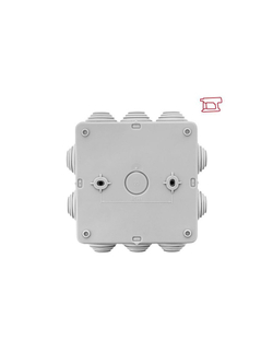 Коробка распределительная КМР-030-014 100х100х50 IP55 с крышкой для прямого монтажа 10 мембранных вводов сер. EKF plc-kmr-030-014