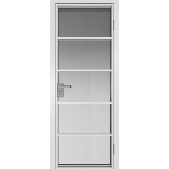 Межкомнатная дверь алюминиевая Profil Doors 14AG вайт остеклённая