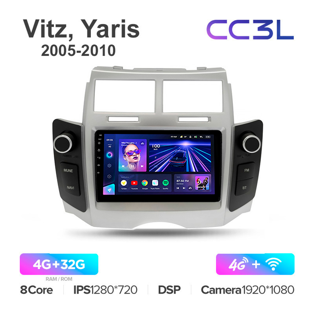 Teyes CC3L 7"для Toyota Vitz, Yaris 2005-2010