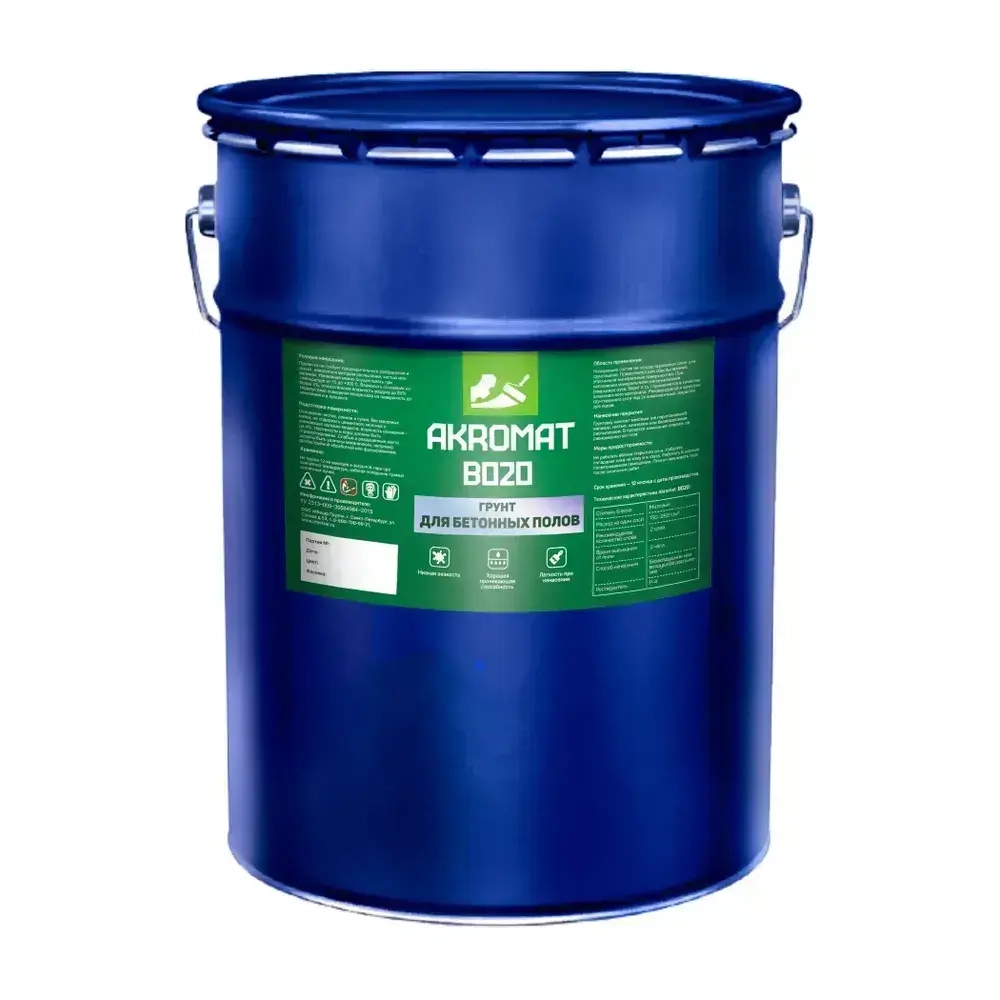 Износостойкий грунт АКРОМАТ Б020 для бетонных полов укрепляющий 18кг