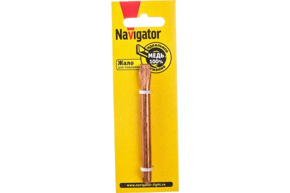 Жало для паяльника Navigator 7,6*93мм лопатка прямая 35934