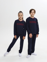 Костюм спортивный Классика без молнии для мальчика (темно-синий с красным)