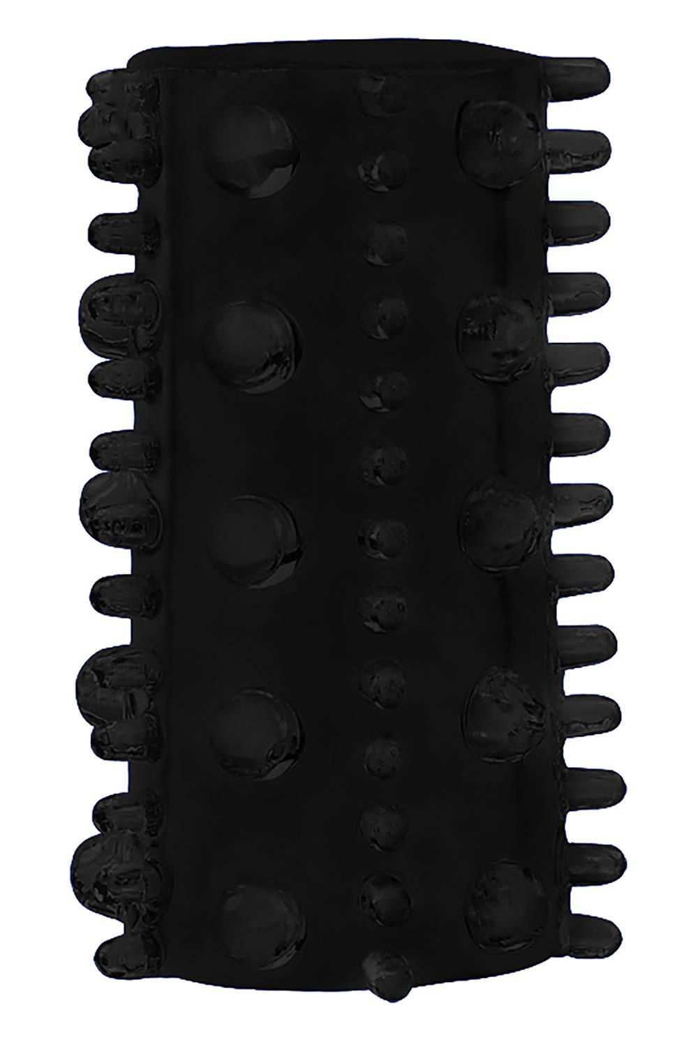 Набор из 7 черных насадок Penis Sleeves Set